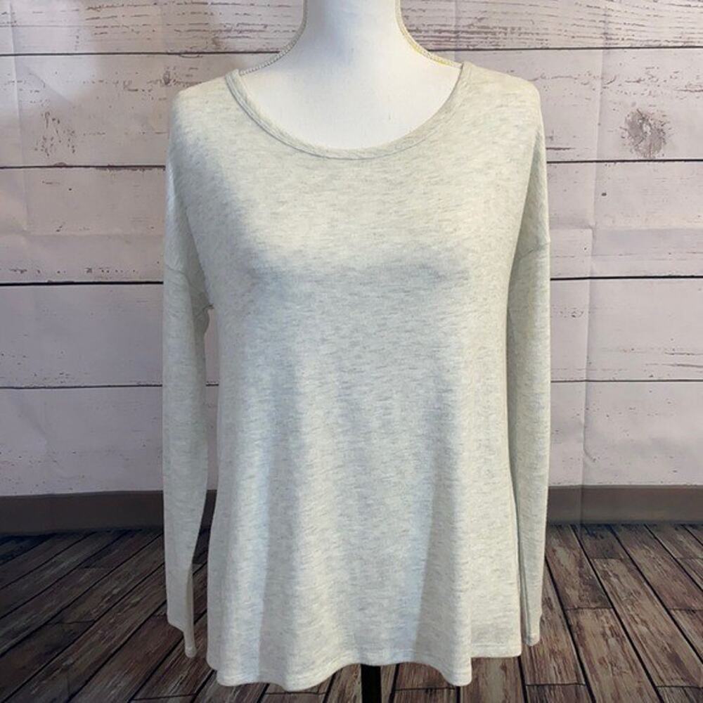 Victorias Secret Tee Shirt Top Womens Small Gray Stretch Minimalist